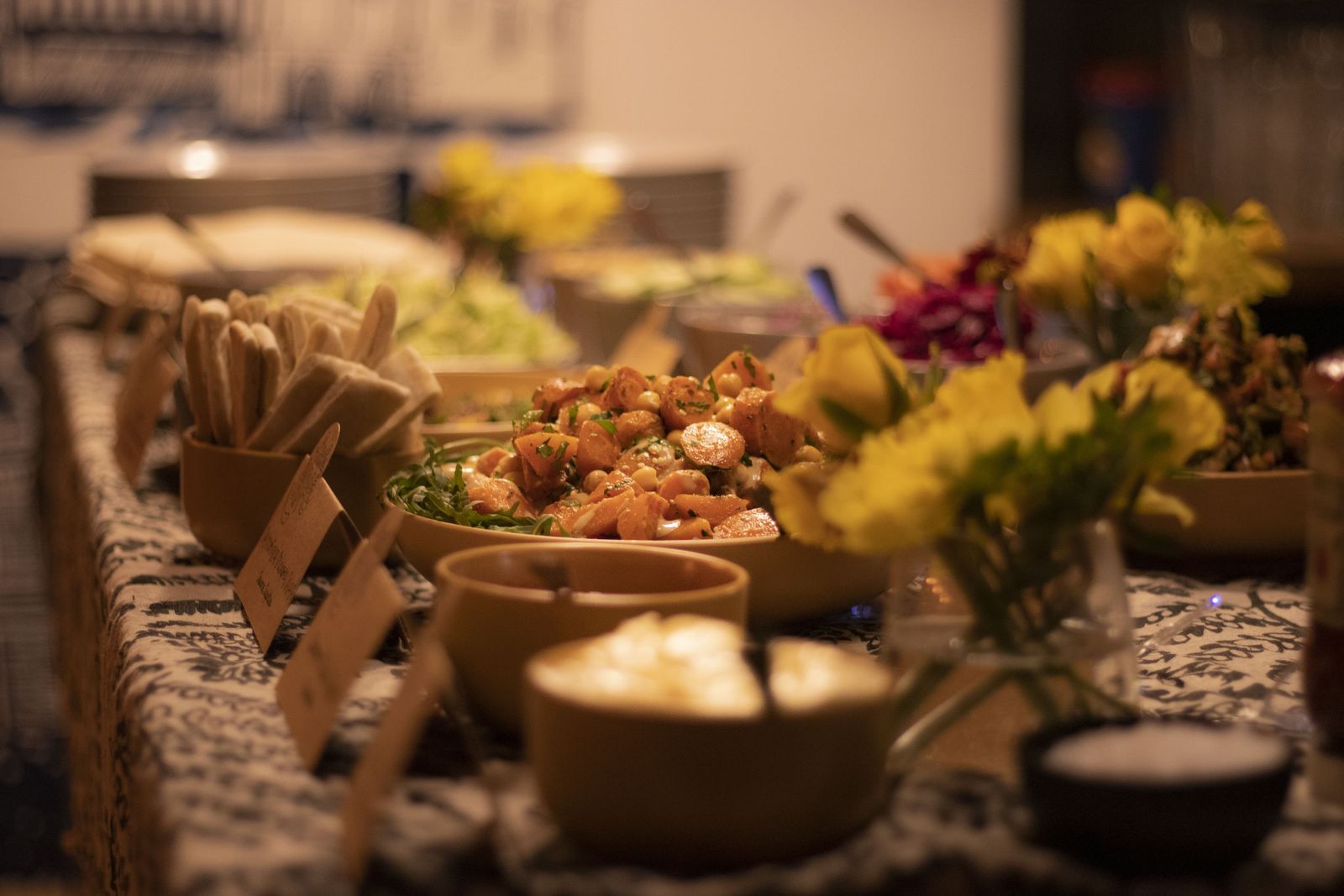 Buffet catering spread